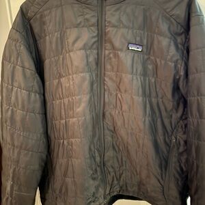 Patagonia down jacket, heavily worn
